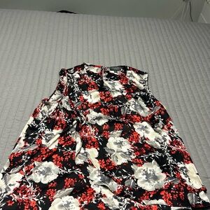 The Limited Black and Red Floral Blouse